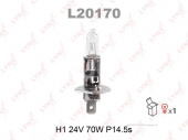 Автолампа галогеновая LYNX AUTO H1 24V 70W P14.5S