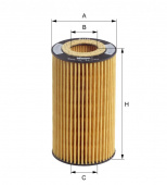 Фильтр масляный MB OM611/OM612/OM646/OM647 HENGST вставка 117х65