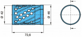 Втулка тормозного вала BPW ORIGINAL 42x46x73.5