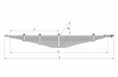 Рессора КАМАЗ 4310/4925/53229/6540/53228/6426/65111/6426 ЧМЗ передняя 18 листов