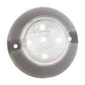Фонарь габаритный ЛИАЗ/ПАЗ ЕВРОСВЕТ LED передний верхний белый круглый 12/24V