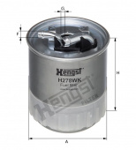 Фильтр топливный MERCEDES/MITSUBISH/JEEP HENGST 129х87